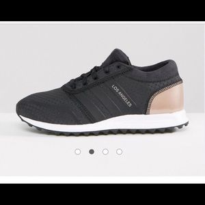 Adidas Originals Black And Copper L.A Sneakers
